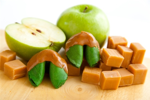 Order Green Apple Flavored Fortune Cookies Caramel Covered food online from Fancy Fortune Cookies store, Indianapolis on bringmethat.com
