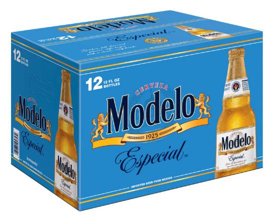 Order  Modelo Especial 12 Pack 12 oz Bottles  food online from Baywood Market store, Los Osos on bringmethat.com