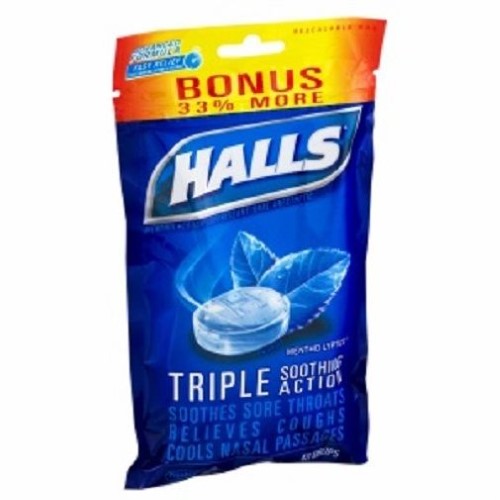 Order Halls Triple Soothing Action food online from Convenient Food Mart store, Chicago on bringmethat.com