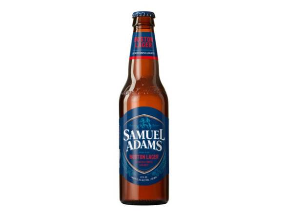 Order Samuel Adams Boston Lager Beer - 12x 12oz Bottles food online from Sky Liquors store, Chicago on bringmethat.com