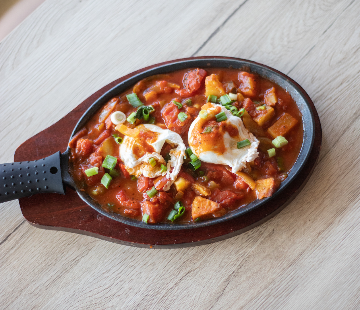 Order Shakshuka with 2 Eggs Any Style food online from Creamy Spoon store, Glendale on bringmethat.com