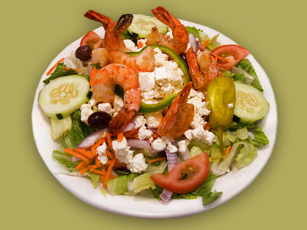 Order Shrimp Salad food online from Troy Greek Restaurant store, San Diego on bringmethat.com