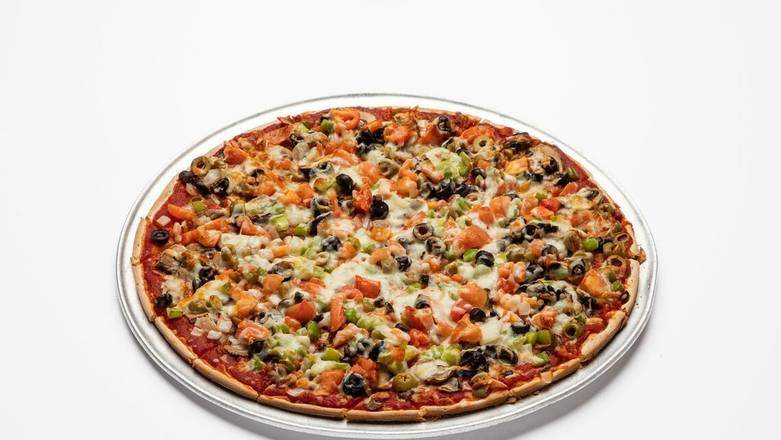 Order Vegetarian Pizza-Small food online from Carbone's Pizzeria store, Woodbury on bringmethat.com
