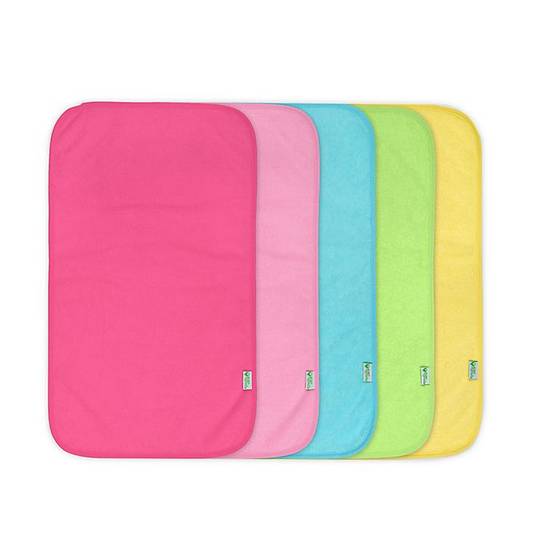 Order green sprouts® 5-Pack Stay-dry Burp Pads in Girls Pink Set food online from Bed Bath & Beyond store, Lancaster on bringmethat.com