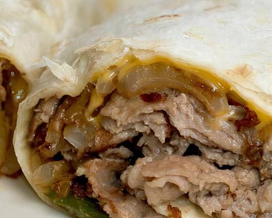 Order Philly Cheese Steak Wrap food online from Great Mediterranean store, Secaucus on bringmethat.com