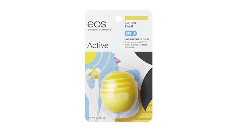 Order Eos Active Protection Lip Balm Lemon Twist food online from Trumbull Mobil store, Trumbull on bringmethat.com