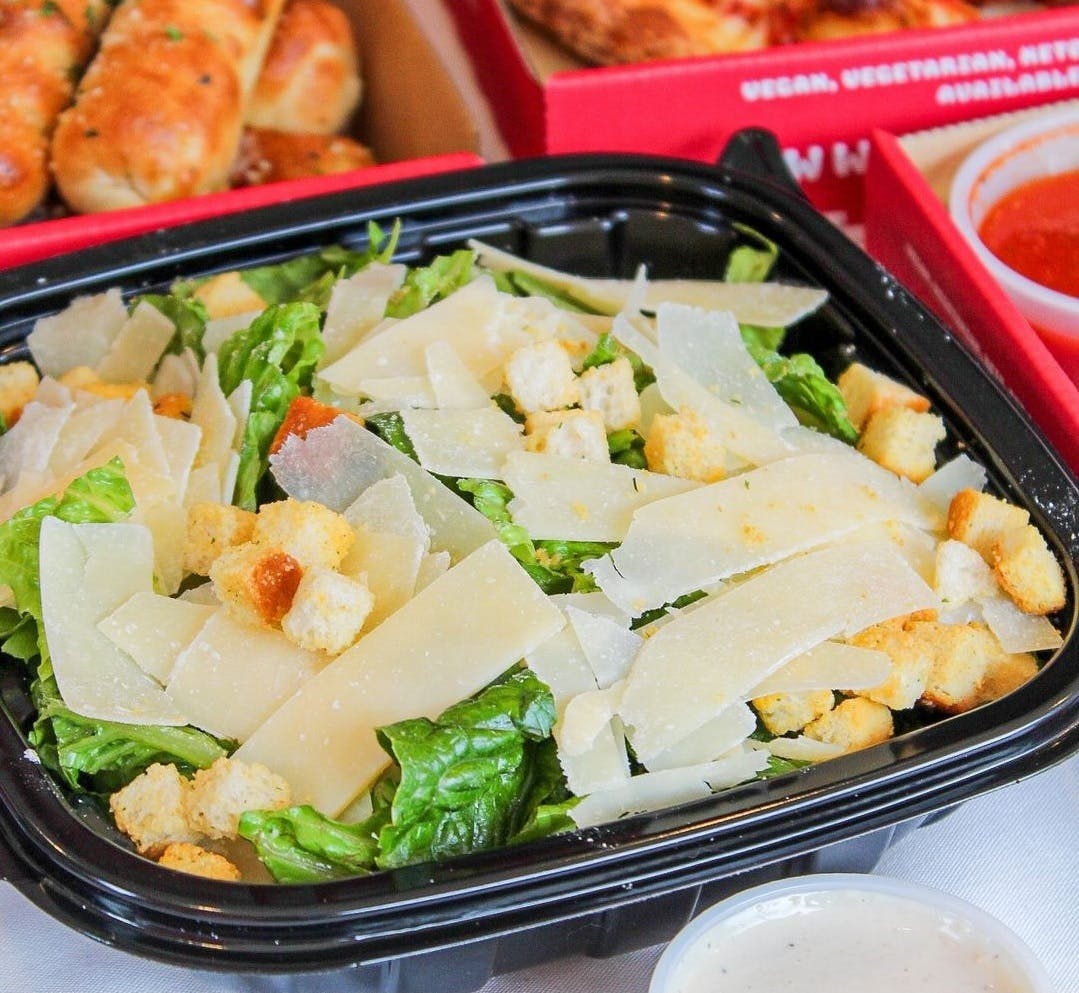 Order Caesar Salad - Small food online from Pepperoni's Pizza store, Rosenberg on bringmethat.com