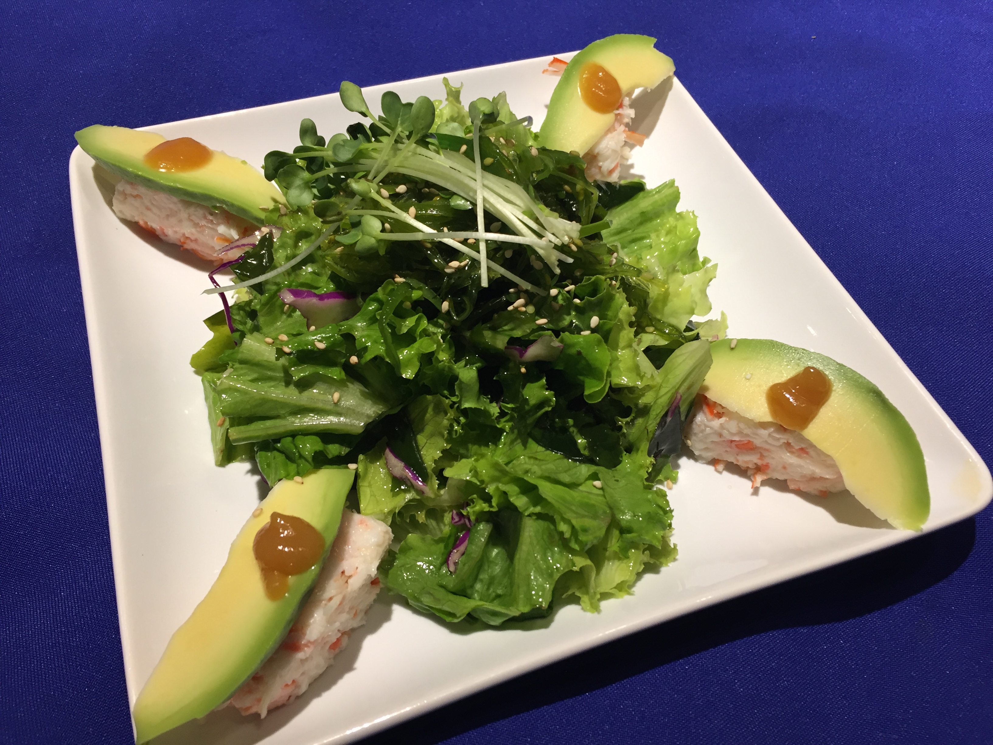 Order Crab Salad food online from Hyuga Sushi store, San Marcos on bringmethat.com