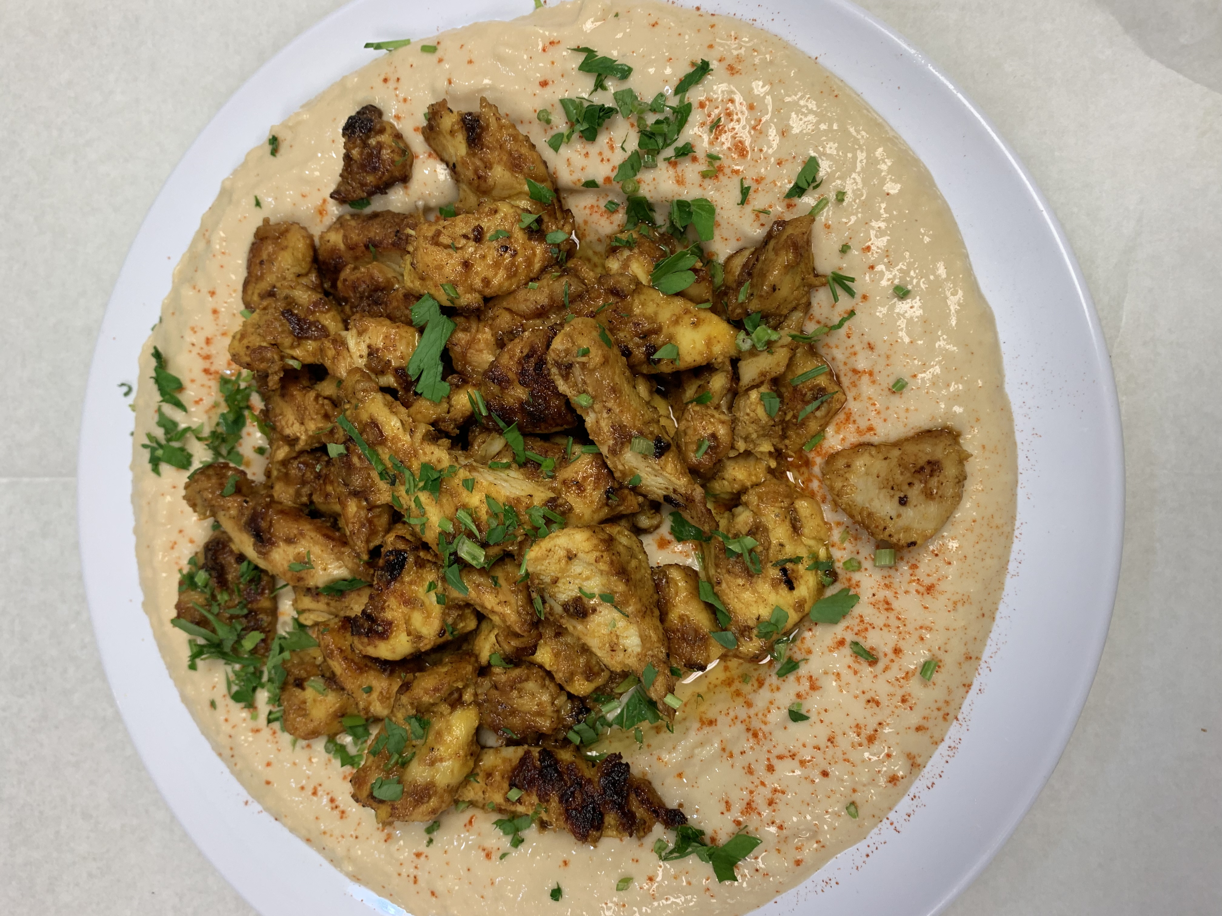 Order Hummus with Meat food online from Cairo Kebab store, Chicago on bringmethat.com