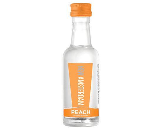 Order New Amsterdam Peach Flavored, 50mL vodka (35.0% ABV) food online from Signal Liquor store, Signal Hill on bringmethat.com