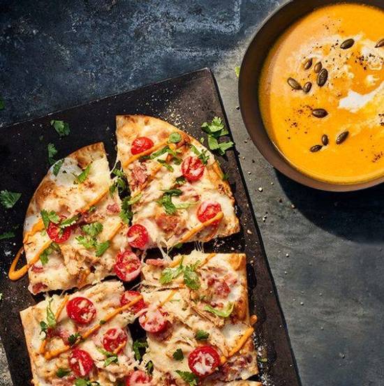 Order Flatbread Pizza and Soup/Mac food online from Panera© store, Atlanta on bringmethat.com