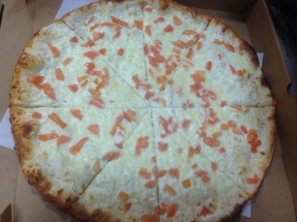 Order 4 Cheese Pizza food online from Baldwin Pizzeria store, Parsippany on bringmethat.com