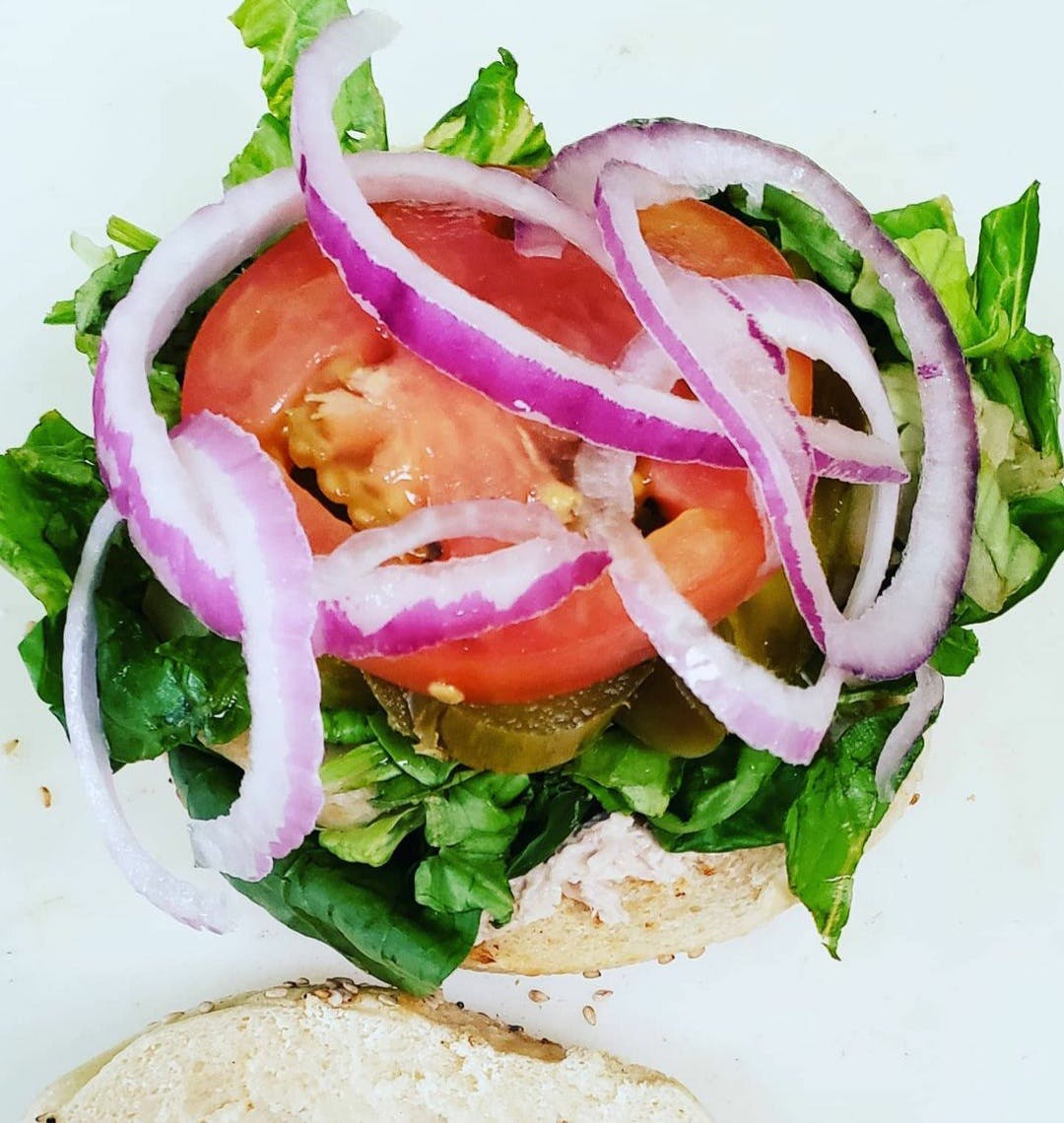 Order Tuna salad on a bagel - Regular food online from J-Joe Berrylicious store, White Plains on bringmethat.com