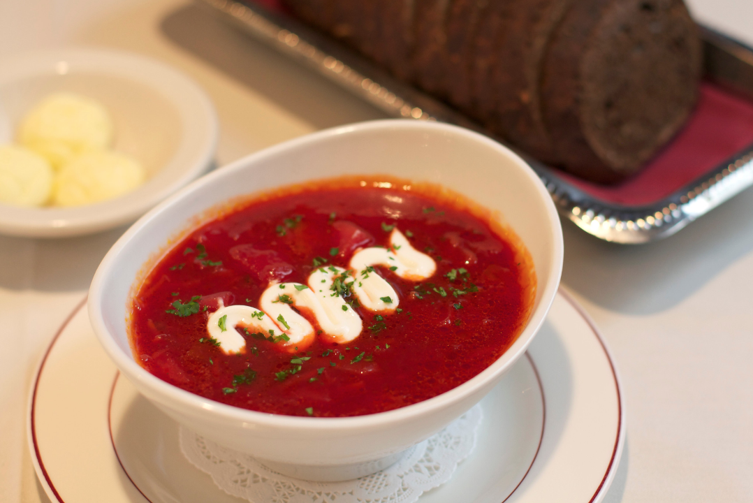 Order Cup Ukrainian Borscht food online from Russian Tea Time store, Chicago on bringmethat.com