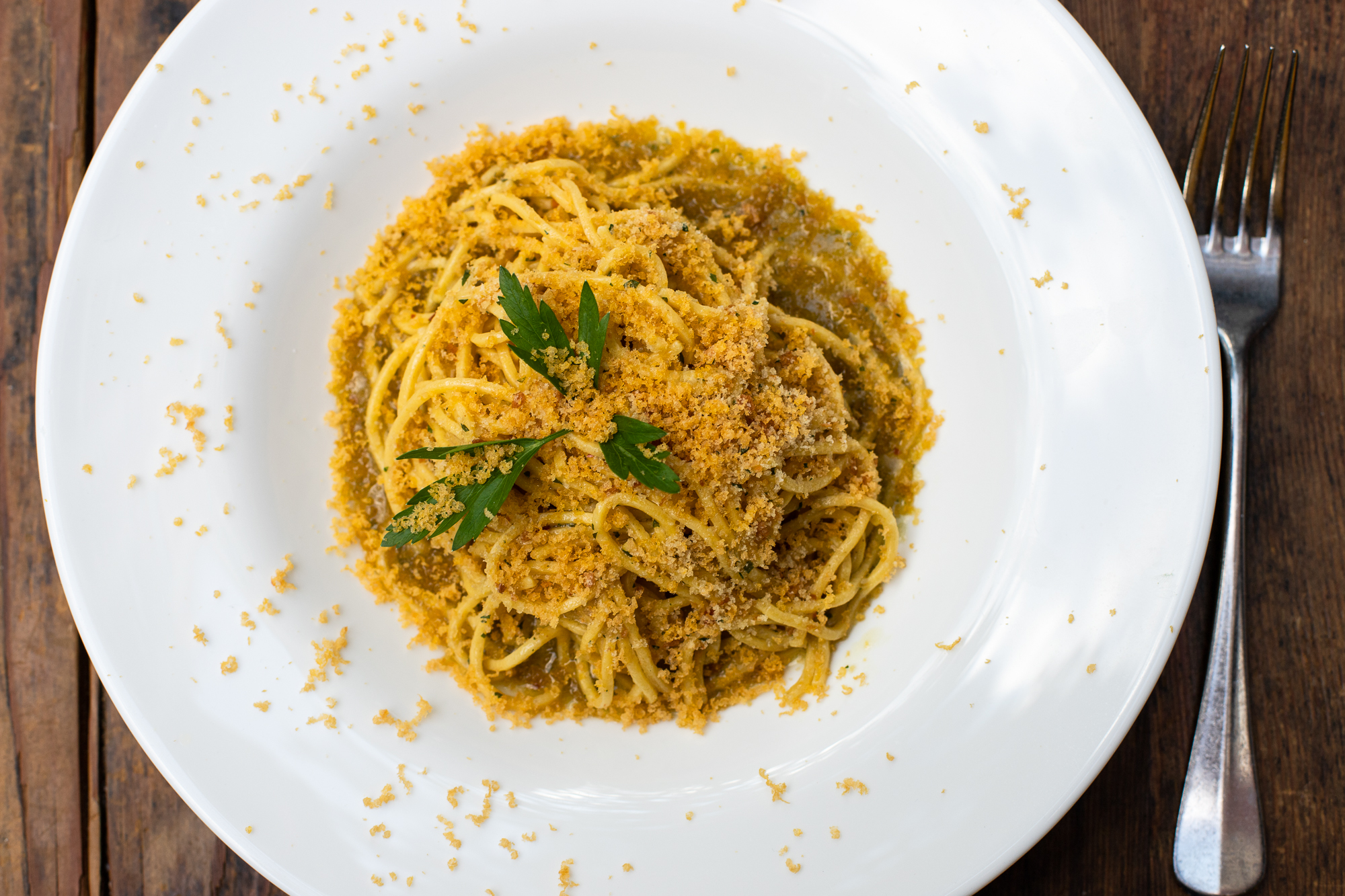 Order Spaghetti con Bottarga food online from FIASCHETTERIA store, New York on bringmethat.com