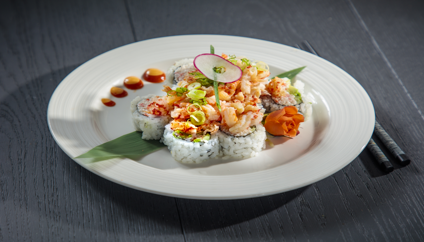 Order R4. Crawfish Roll (BAKED) food online from Starfish Sushi - Downey store, Downey on bringmethat.com