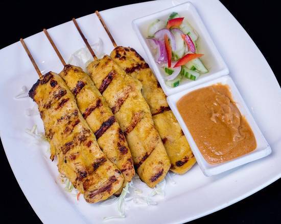 Order  - 04 - SATAY CHICKEN food online from Thaibodia Bistro store, Milpitas on bringmethat.com