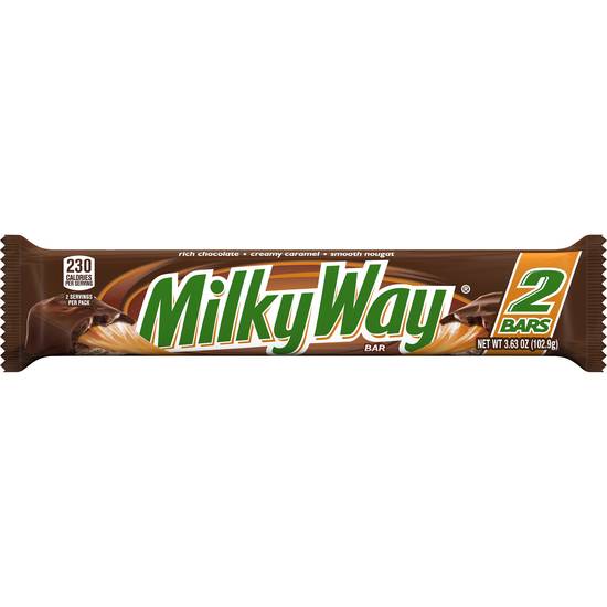 Order Milky Way 2-To-Go Candy Bar (3.63 oz) food online from Rite Aid store, Yamhill County on bringmethat.com