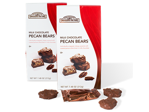 Order Bite-Sized Milk Chocolate Pecan Bear food online from Rocky Mountain Chocolate Factory store, Fresno on bringmethat.com