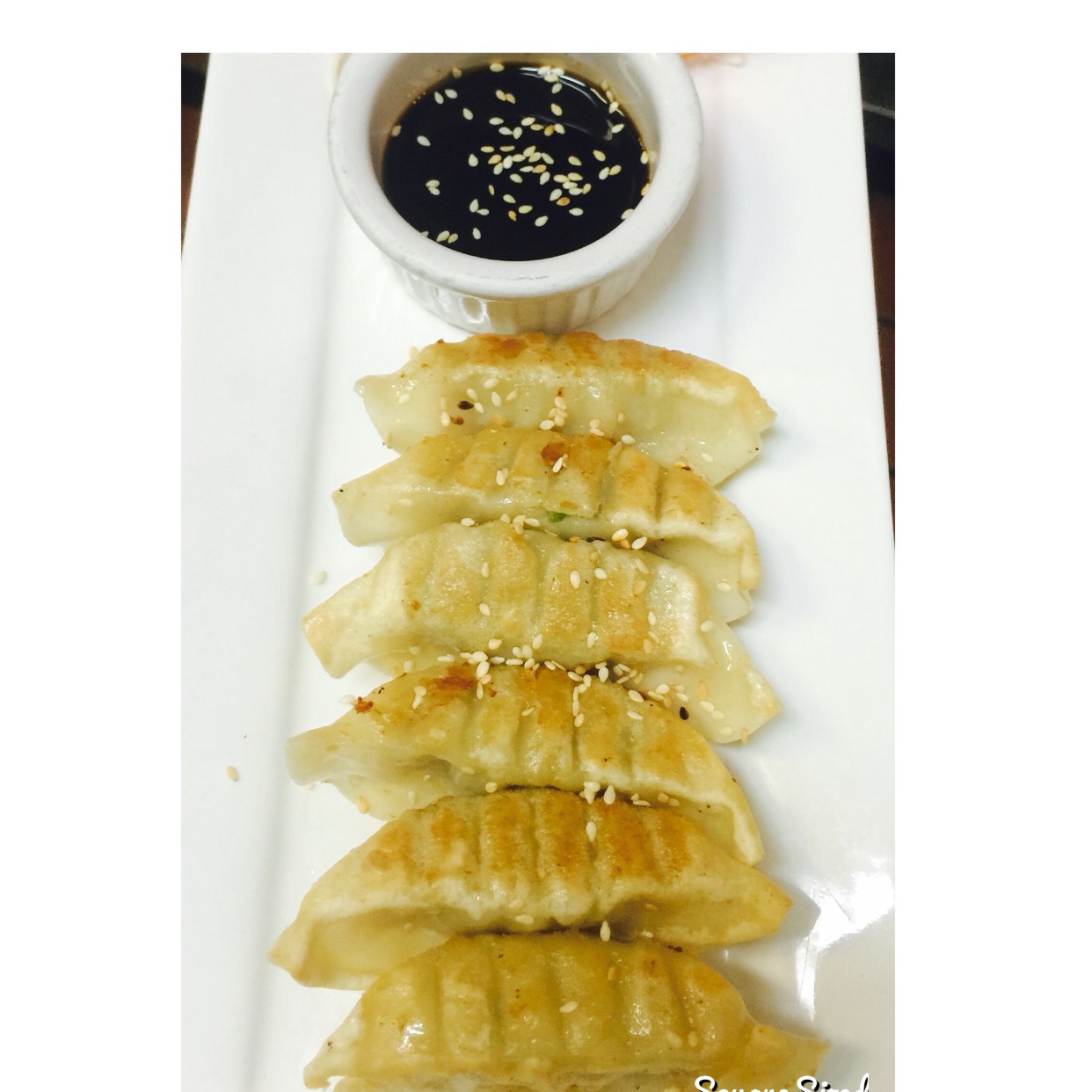 Order 5 Pieces Gyoza  food online from Rice Thai Cuisine store, Ventura on bringmethat.com