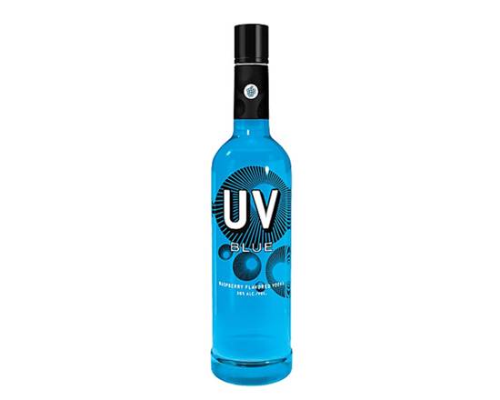 Order UV Vodka, Blue Raspberry Flavored Vodka · 1 L food online from House Of Wine store, New Rochelle on bringmethat.com