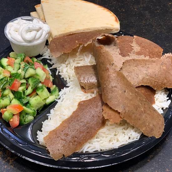 Order #5 Gyros Plate food online from Massis Kabob store, Culver City on bringmethat.com
