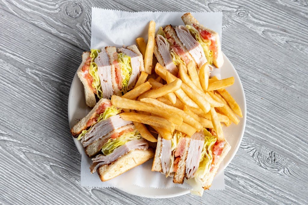 Order Turkey Club Sandwich - Sandwich food online from Pronto Pizza store, Merchantville on bringmethat.com