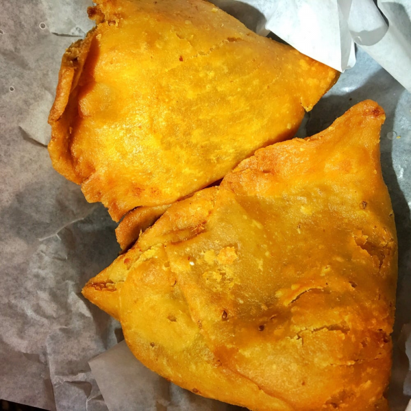 Order 2 Piece Meat Samosas food online from Royal India Bistro store, Lexington on bringmethat.com