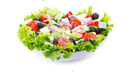 Order Greek Salad - Small food online from Queen Pizza & Krispy Krunchy Chicken store, Bakersfield on bringmethat.com