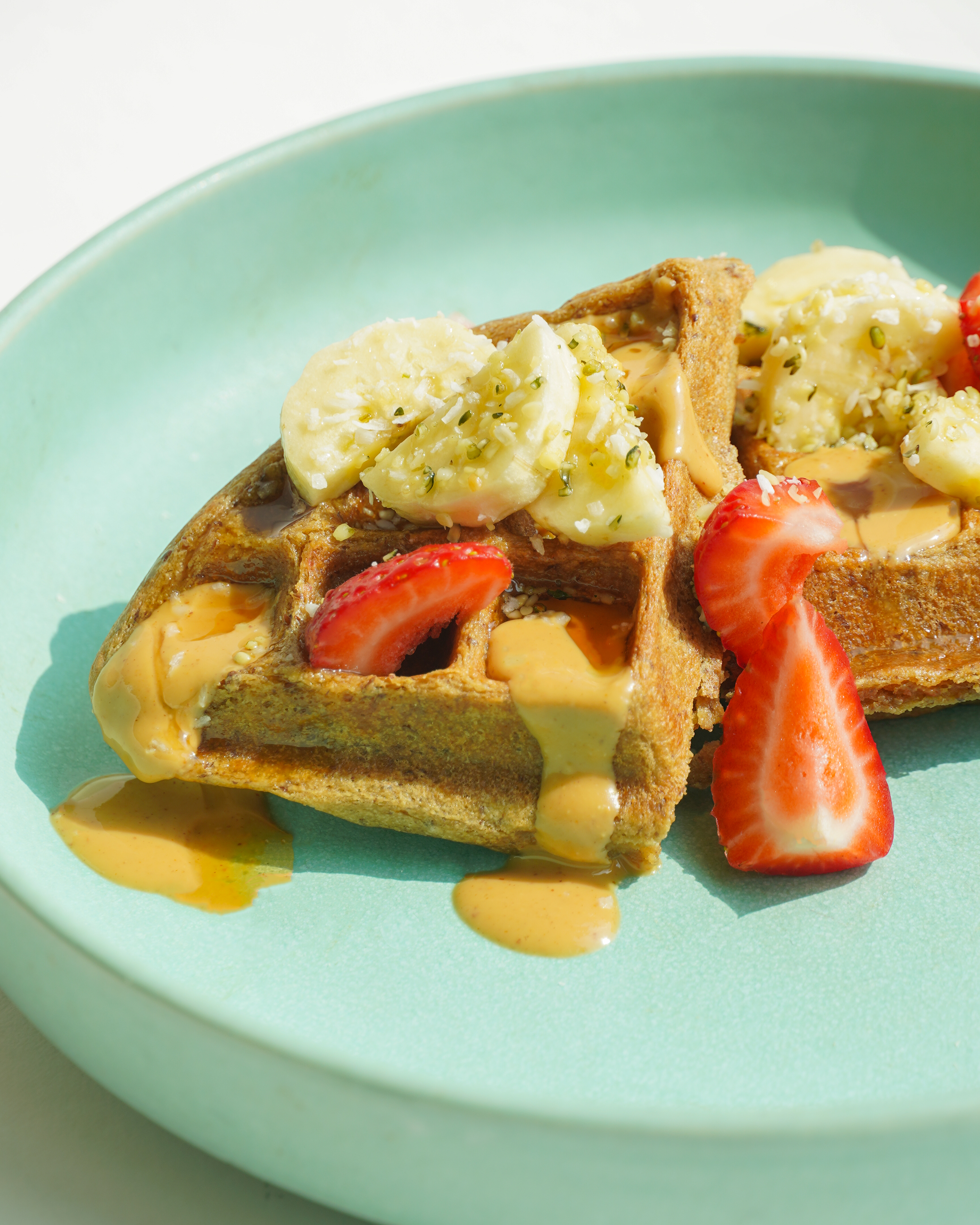Order Grove Waffles food online from The Grove Juicery & Wellness Cafe store, Omaha on bringmethat.com