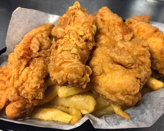 Order Chicken Tender Basket (4 pcs) food online from Florence Crab House store, Florence on bringmethat.com