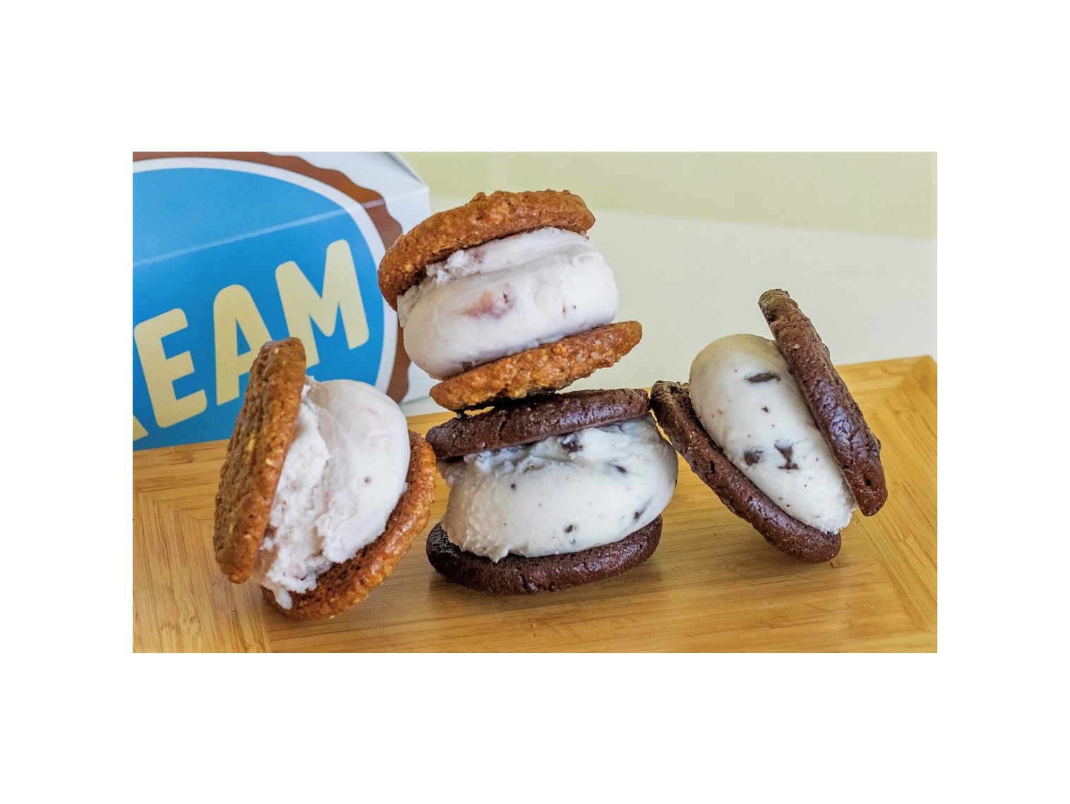 Order Vegan Sandwich 4 Pack food online from Rick's Rather Rich Ice Cream store, Concord on bringmethat.com