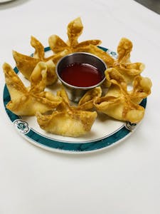 Order 10. Crab Rangoon (6) food online from Lido Restaurant store, Oklahoma City on bringmethat.com