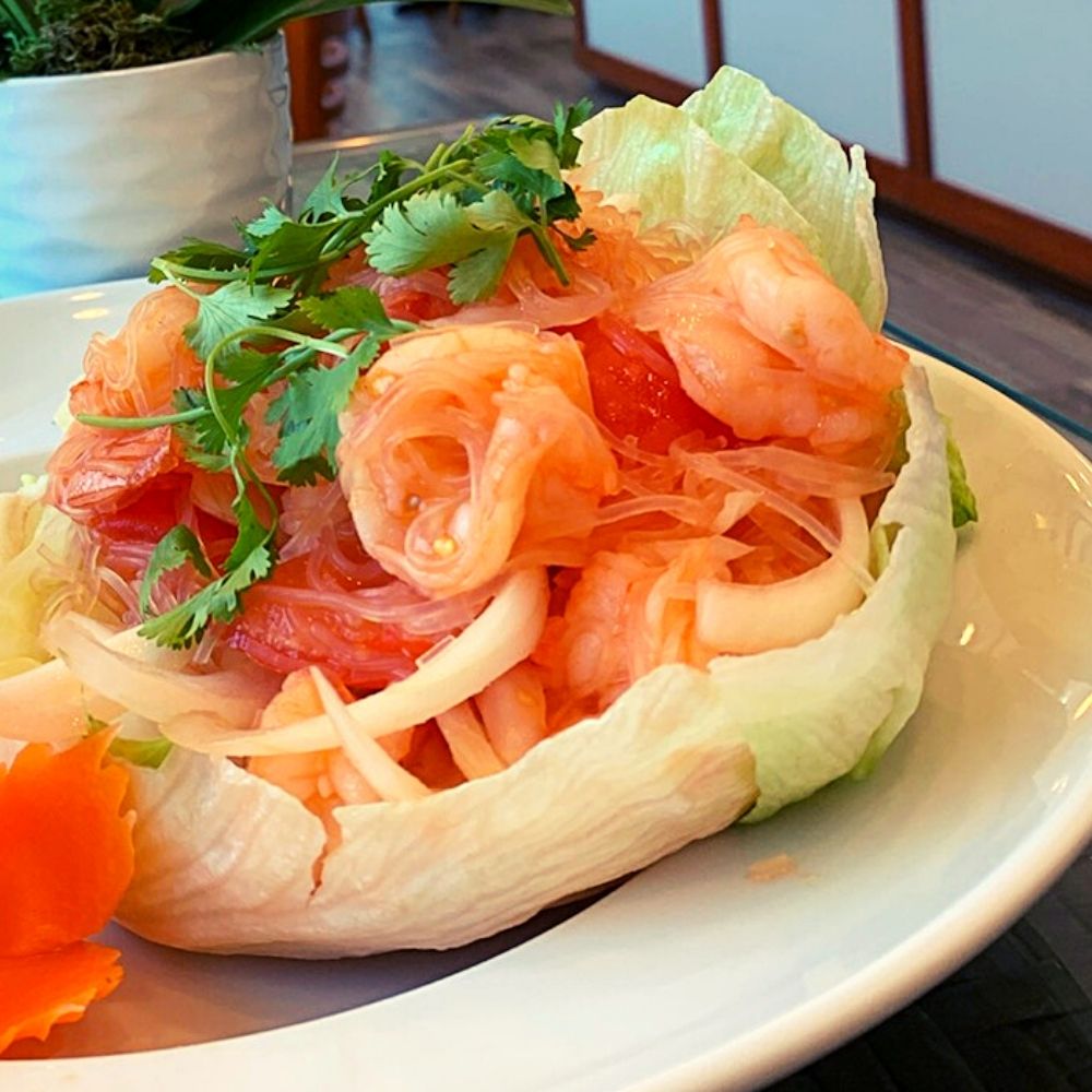 Order Yum Won Sen Salad food online from Esarnthai Restaurant store, Houston on bringmethat.com