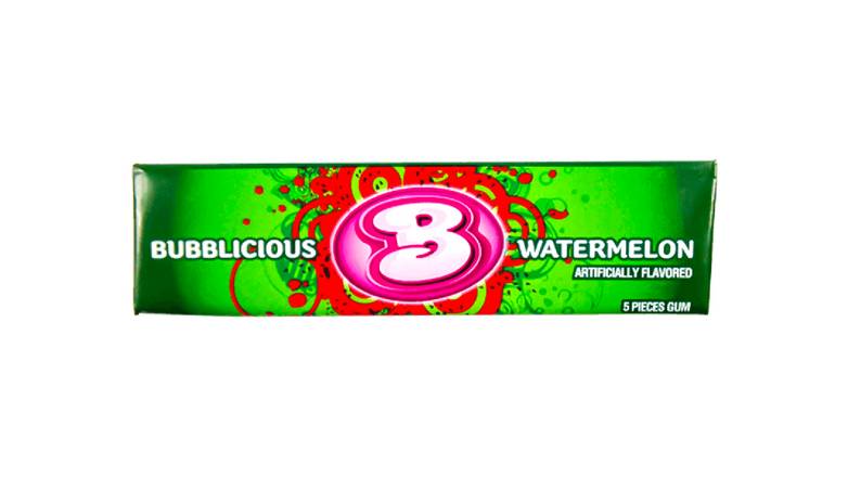 Order Bubblicious Watermelon Gum- 5 Ct food online from Trumbull Mobil store, Trumbull on bringmethat.com