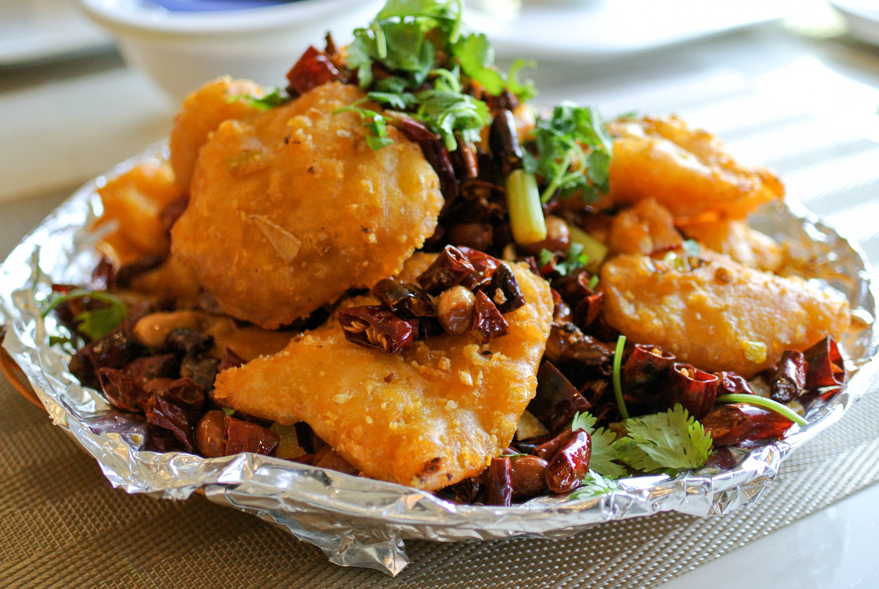 Order Chongqing Spicy Fish Fillet 重慶辣子魚片 food online from Fey Restaurant store, Menlo Park on bringmethat.com