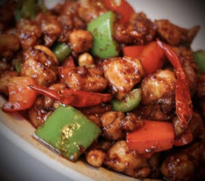 Order 16. Kung Pao Chicken food online from Iron Wok store, Kansas City on bringmethat.com