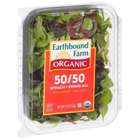 Order Earthbound Farm · 50/50 Spinach and Spring Mix (5 oz) food online from Jewel-Osco store, Libertyville on bringmethat.com