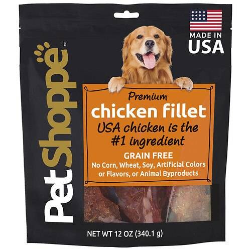 Order PetShoppe Premium Chicken Filet - 12.0 oz food online from Walgreens store, Garden City on bringmethat.com