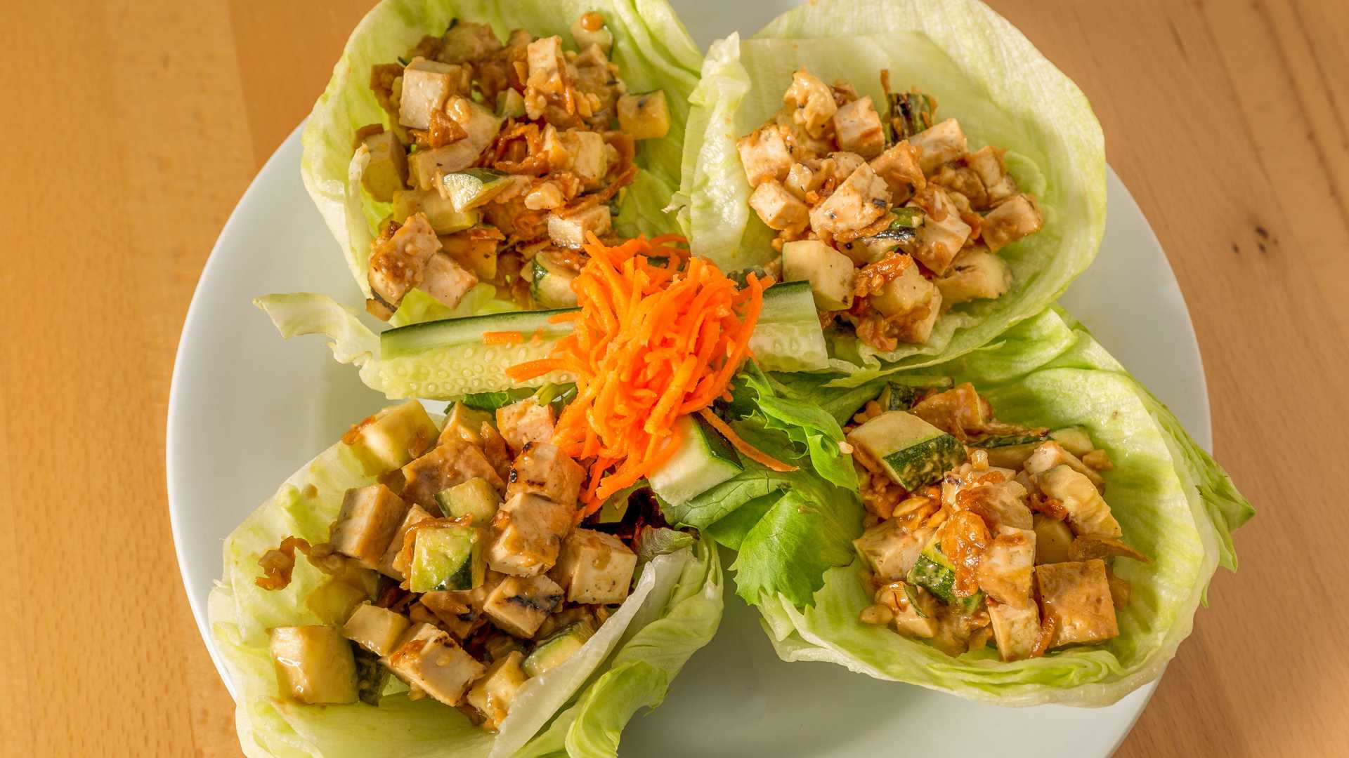 Order Tofu Lettuce Cups food online from Ocean Cafe Long Branch store, Long Branch on bringmethat.com