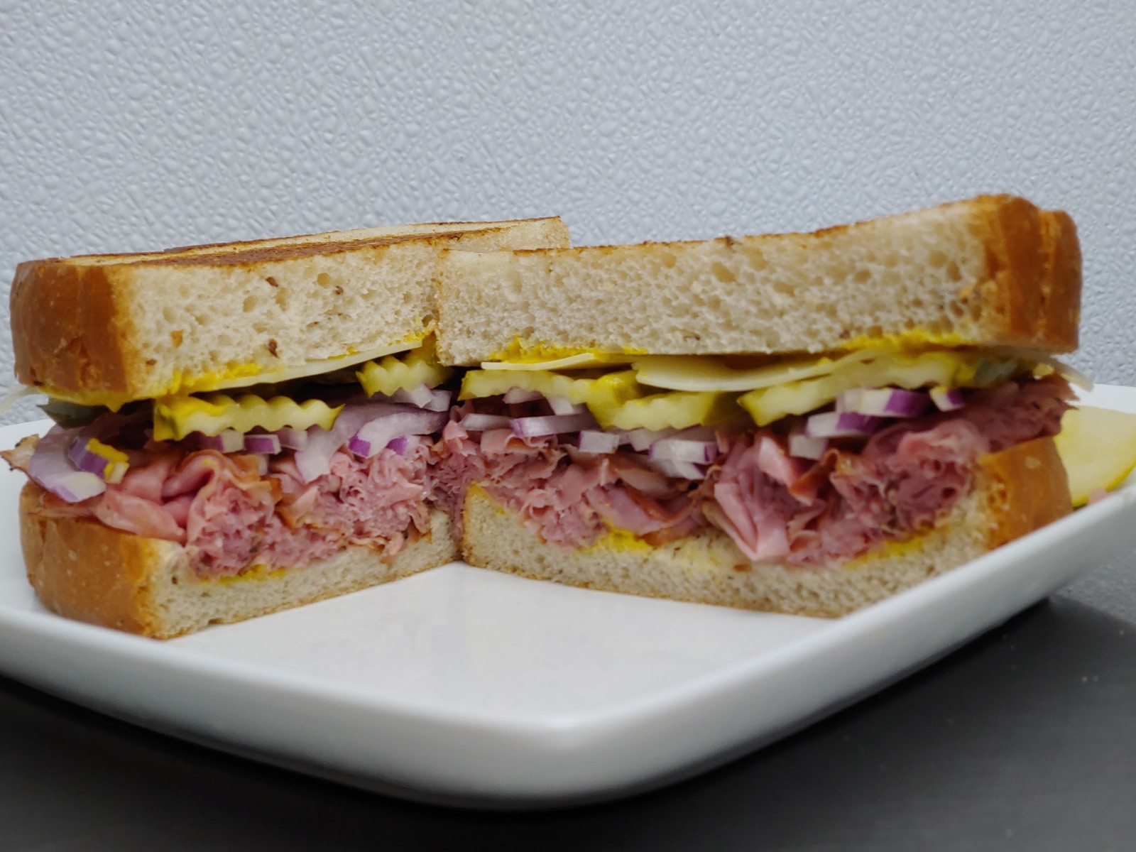 Order 2. Hot Pastrami Sandwich food online from Amazing Deli store, Midland on bringmethat.com