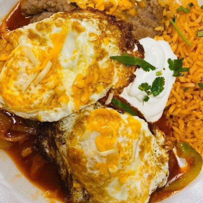 Order Huevos Rancheros Plate food online from Abelardo Mexican Fresh store, Omaha on bringmethat.com