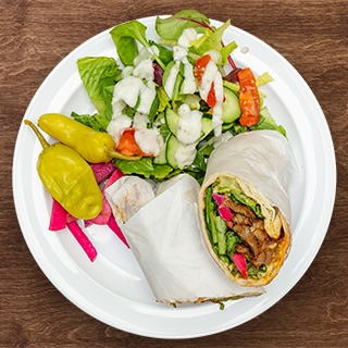 Order Shawarma Wrap food online from The Green Olive store, Camarillo on bringmethat.com