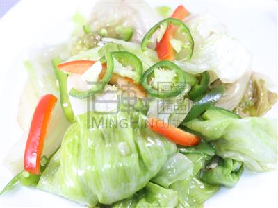 Order Lettuce with Pepper and Bean Curd Sauce food online from MingHin Cuisine - Lakeshore East store, Chicago on bringmethat.com