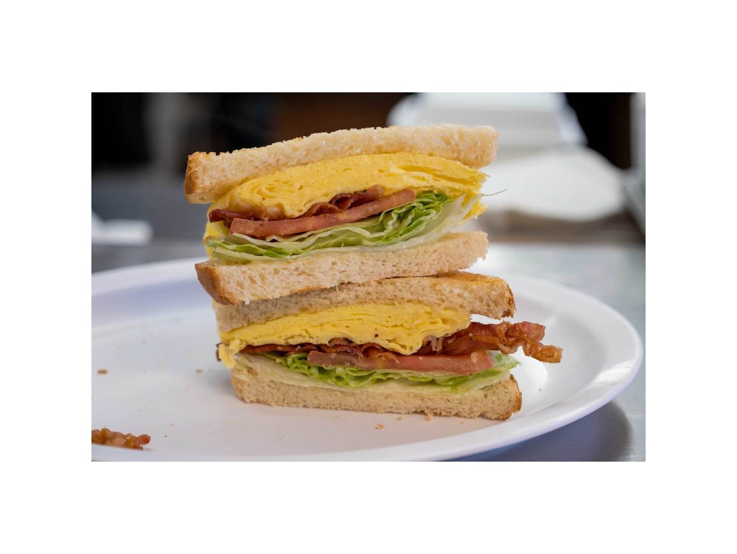 Order Bacon & Egg Sandwich food online from Norm Famous Burgers store, Whittier on bringmethat.com