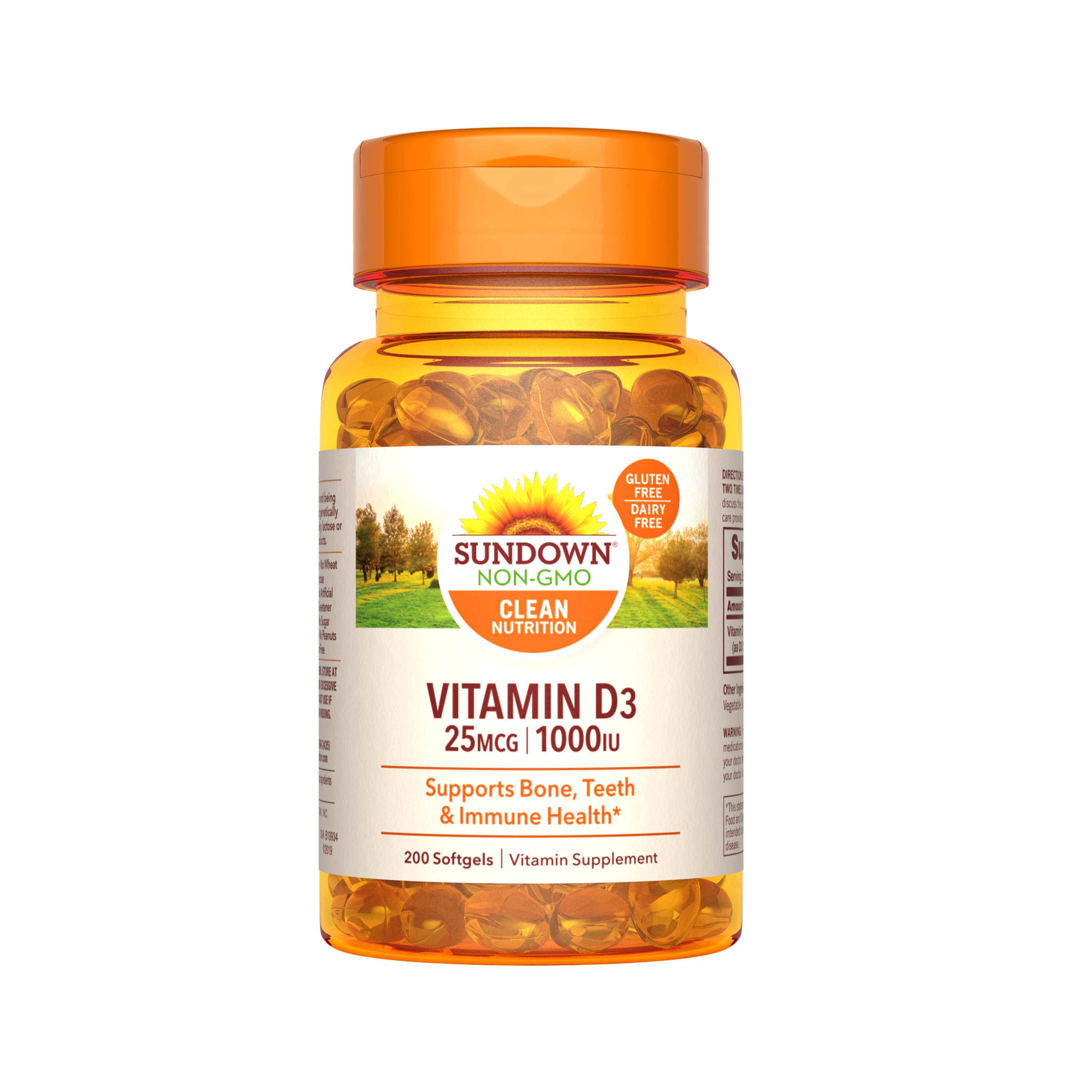 Order Sundown Naturals Vitamin D3 Softgels - 25mcg, 200 ct food online from Rite Aid store, MILLER PLACE on bringmethat.com