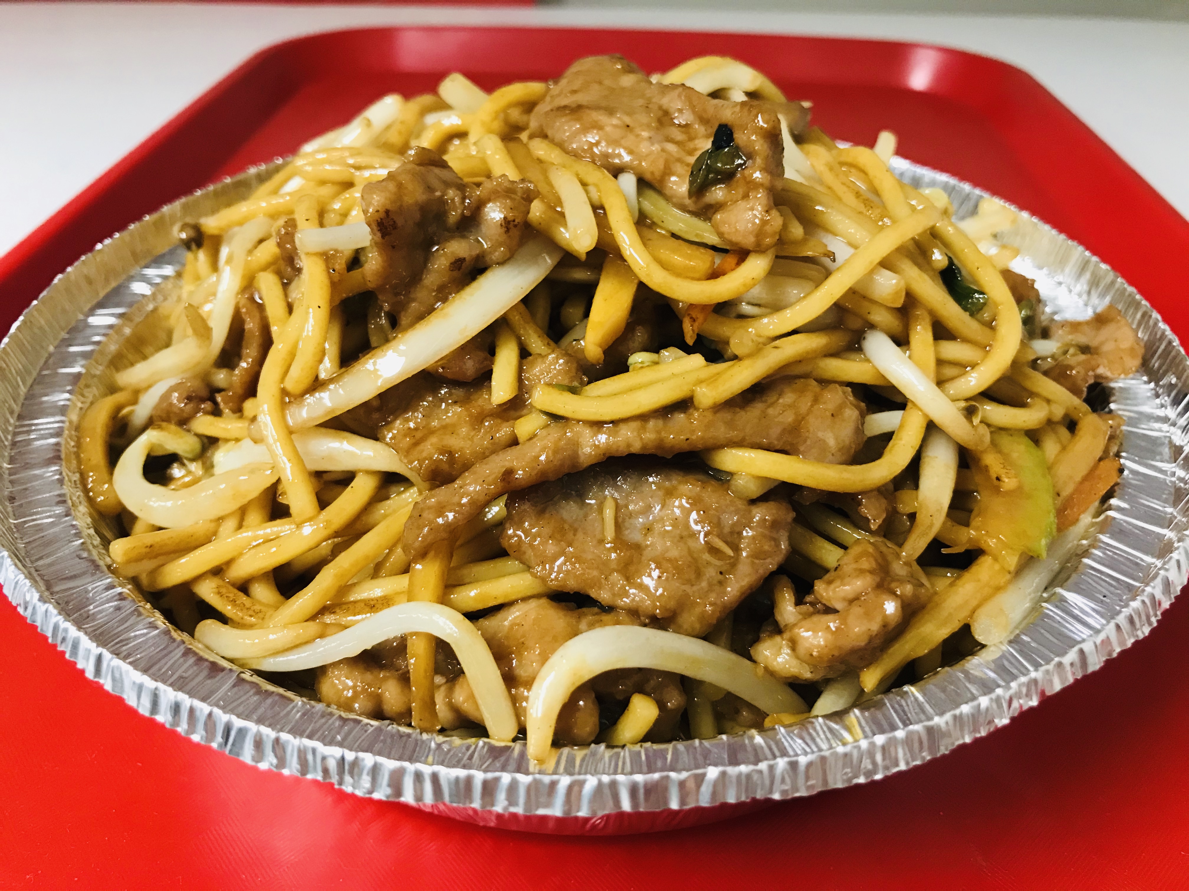 Order Pork Lo Mein food online from Golden Wok store, Indianapolis on bringmethat.com
