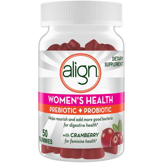 Order Align Women's Prebiotic & Probiotic Supplement Gummies (50 ct) food online from Rite Aid store, Palm Desert on bringmethat.com