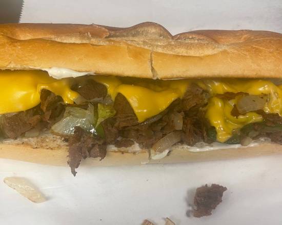 Order Steak Egg and Cheese Sub with Fries food online from Kennedy Fried Chicken store, Monticello on bringmethat.com