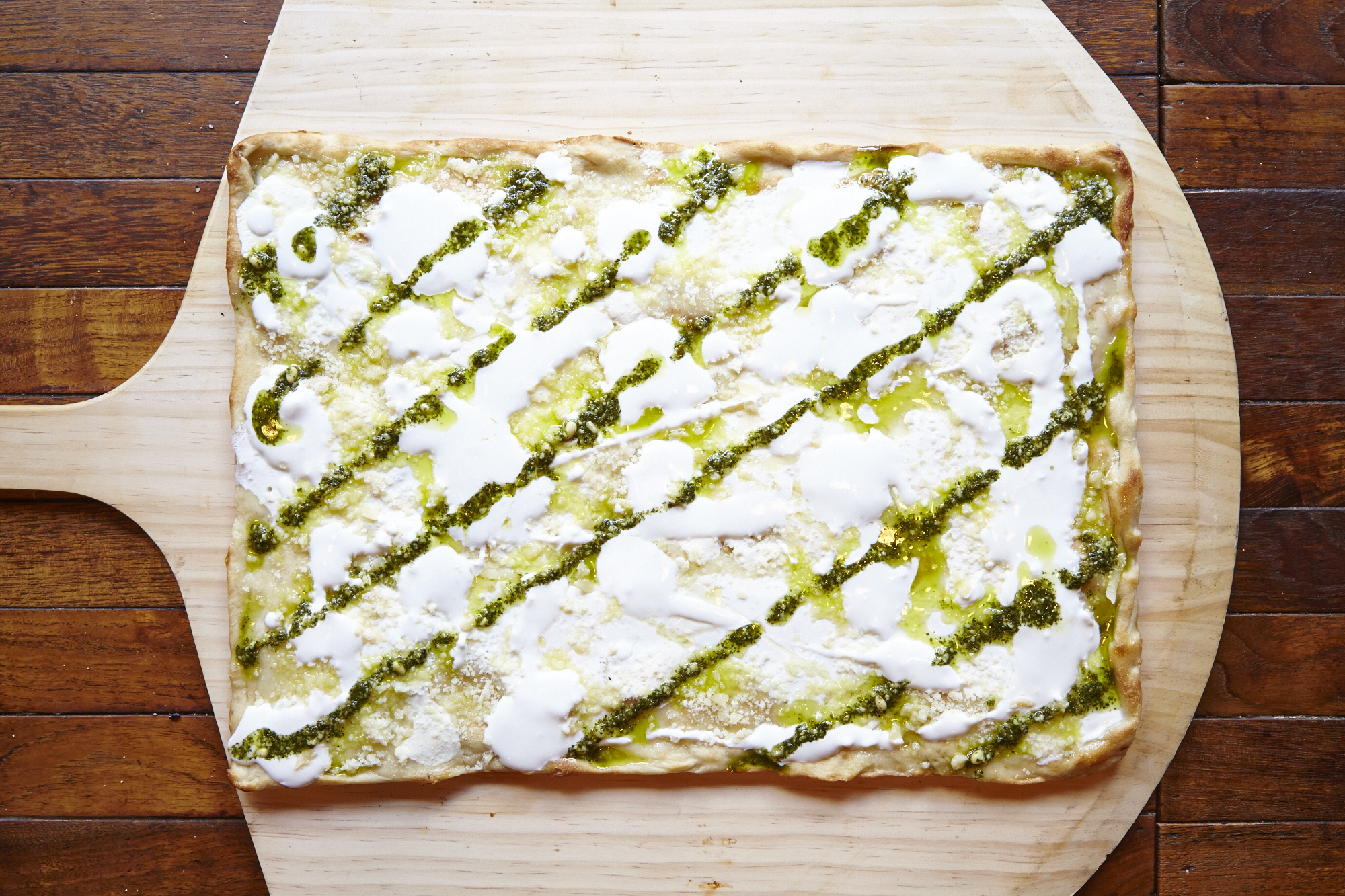 Order White Pesto Large food online from Champion Pizza Ludlow store, New York on bringmethat.com